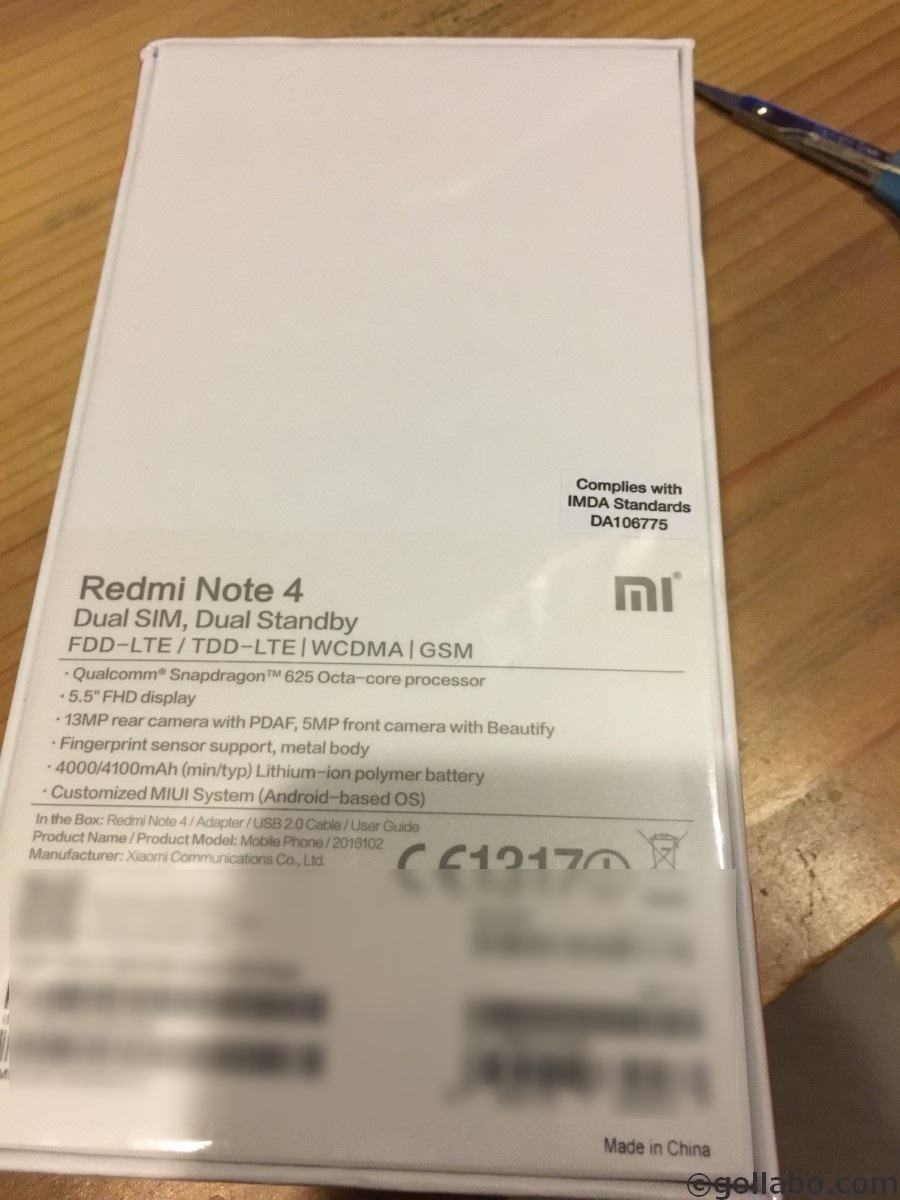Xiaomi Redmi Note 4をgearbestで購入 Gollabo Com